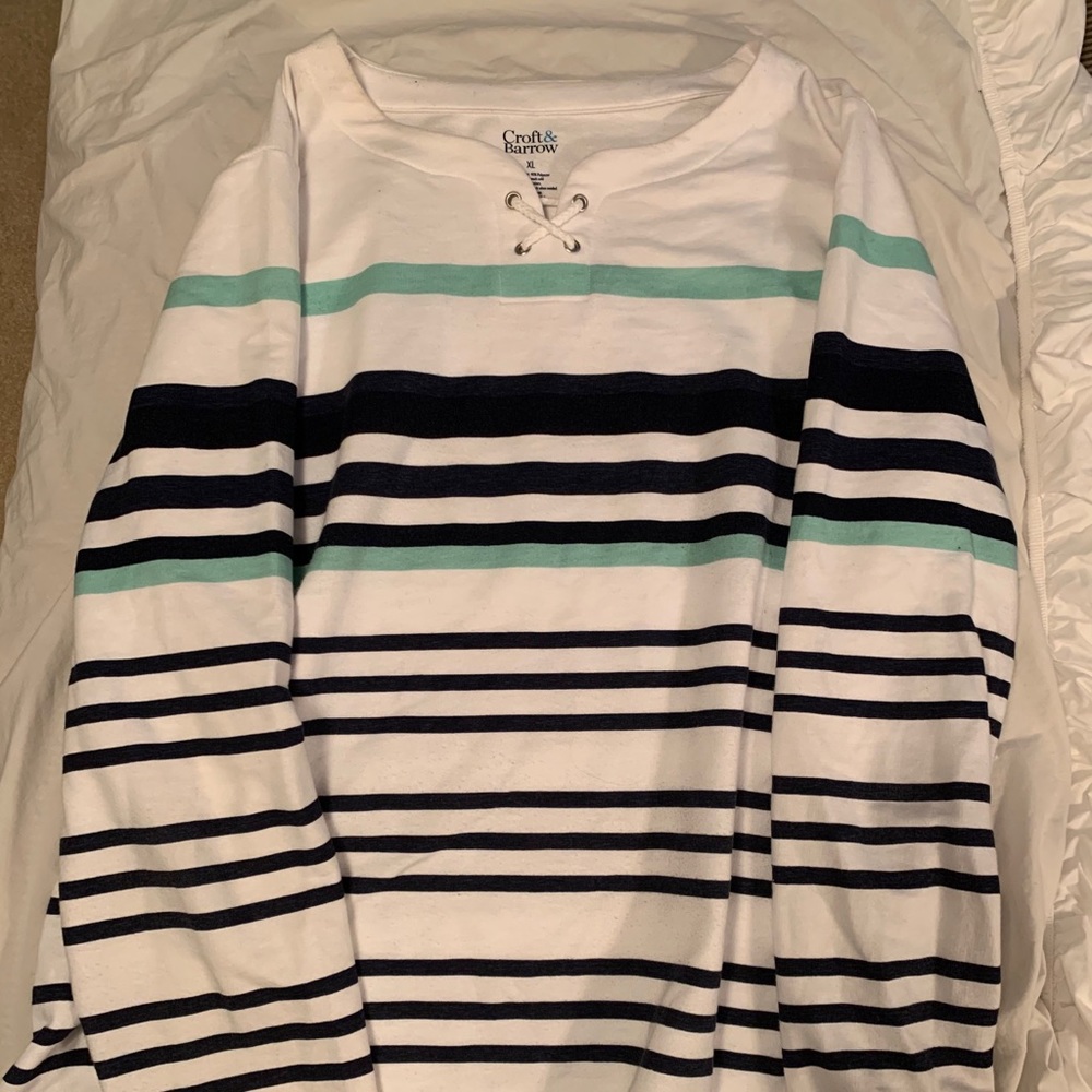 Striped women’s long sleeve shirt